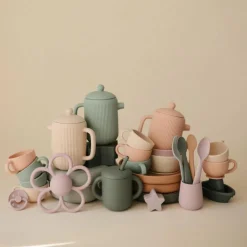 Ensemble de jeu Thé en silicone Blush (4 pièces)