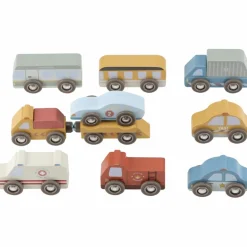 Ensemble de véhicules en bois