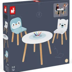 Ensemble table et 2 chaises Banquise