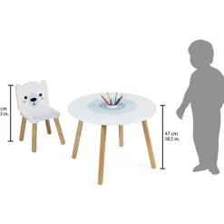 Ensemble table et 2 chaises Banquise