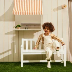 Ensemble table et canapé de jardin Blanc