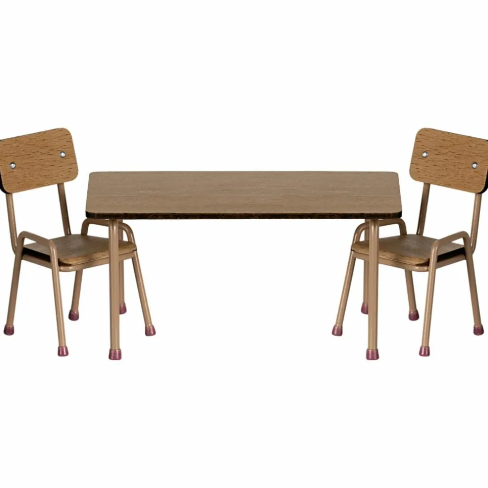 Ensemble table et chaises Souris Rose dark powder