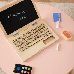 Ensemble table et tabourets Abricot