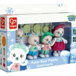 Famille des Ours polaires en matériaux renouvelables