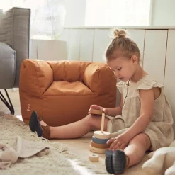 Fauteuil imperméable Bean bag caramel (45 x 40 x 36 cm)