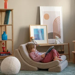 Fauteuil Moon Biscuit molletonné