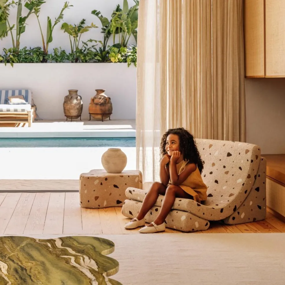 Fauteuil Moon Terrazzo Sand