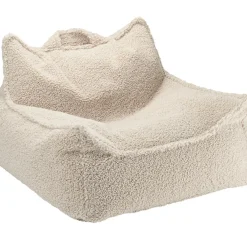 Fauteuil pouf Biscuit molletonné