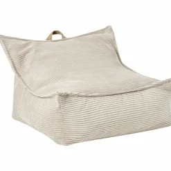 Fauteuil Pouf Blanc cassé
