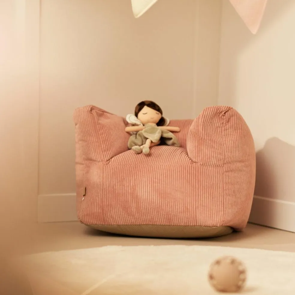 Fauteuil pouf Corduroy Wild Rose