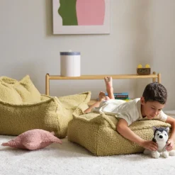 Fauteuil pouf Matcha molletonné