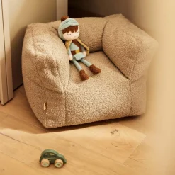 Fauteuil pouf Teddy Warm Sand