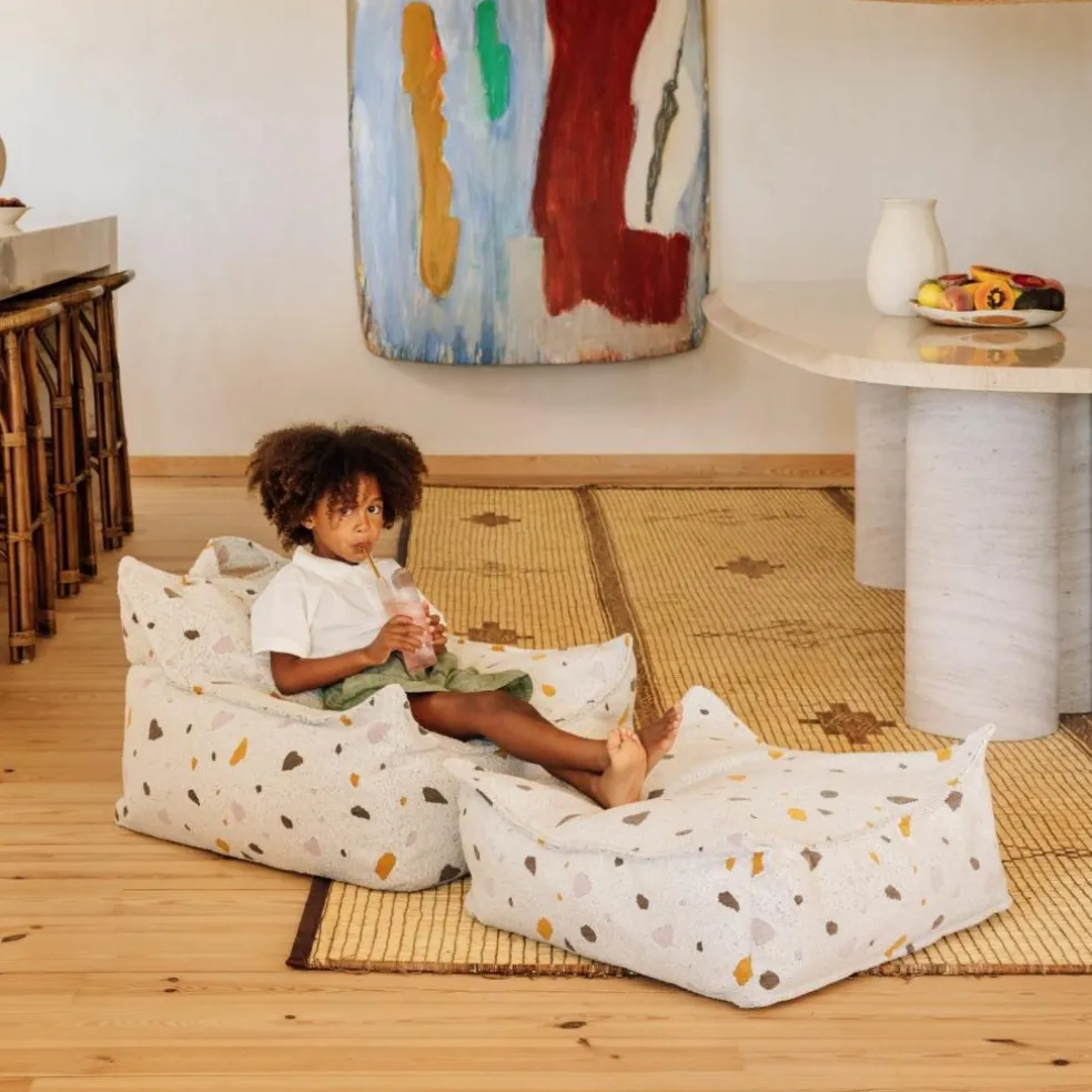 Fauteuil pouf Terrazzo Marble