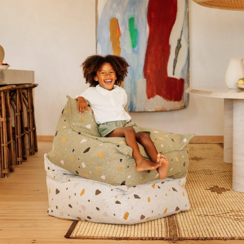 Fauteuil pouf Terrazzo Marble