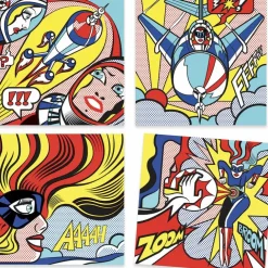 Feutres pinceaux et décalcomanies Inspired by Roy Lichtenstein