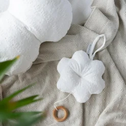Fleur musicale à suspendre Calm blanc