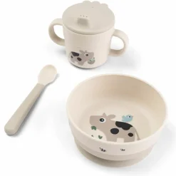 Foodie coffret premier repas ventouse Tiny farm Sable