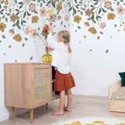 Fresque murale fleurs Delicacy (200 x 248 cm)