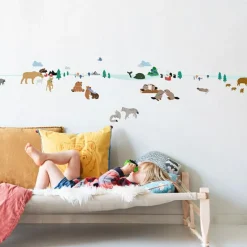 Frise adhésive sticker Forêt du nord (5 m)