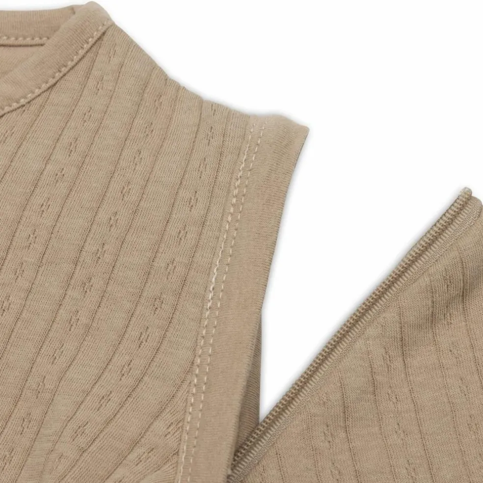 Gigoteuse à manches amovibles Ajour Biscuit (3-6 mois)