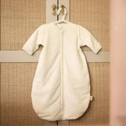 Gigoteuse à manches amovibles Rib Ivory (0-3 mois)