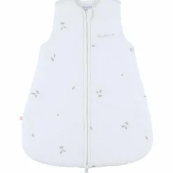 Gigoteuse blanche brodée en gaze de coton bio (50 cm)