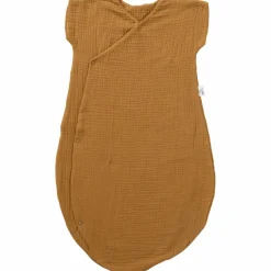 Gigoteuse d'été forme kimono double gaze havane (0-6 mois)