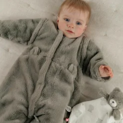 Gigoteuse en fausse fourrure kaki (100cm)