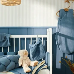 Gigoteuse forme kimono double gaze pierre bleue (18-36 mois)