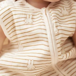 Gigoteuse gaze de coton Miffy Stripe Biscuit TOG 0,5 (6-18 mois)