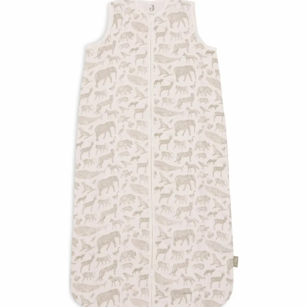 Gigoteuse légère en gaze de coton Animals Olive Green (6-18 mois)