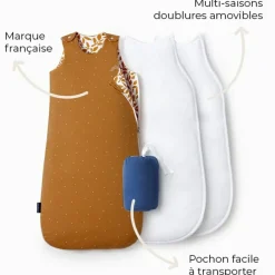 Gigoteuse réversible 4 saisons ourson (6-18 mois)