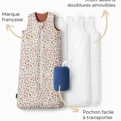 Gigoteuse réversible 4 saisons léopard 0-6 mois