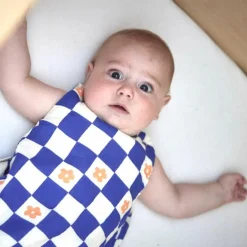 Gigoteuse été Comme un bonbon Romy (0-6 mois) damier bleu