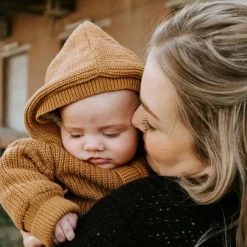 Gilet chaud à capuche Soul caramel (3 mois)
