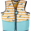 Gilet de natation Baleine jaune-blanc (4-6 ans)