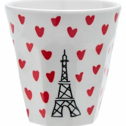 Gobelet Tour Eiffel picto cœurs