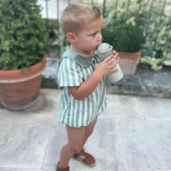 Gourde à paille Easy-grip Elphee sable (350 ml)