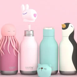 Gourde isotherme Bestie Lapin Rose (460 ml)