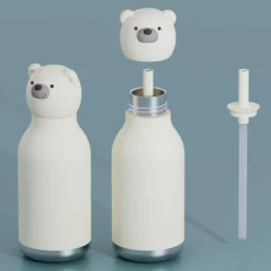 Gourde isotherme Bestie Ours Blanc (460 ml)