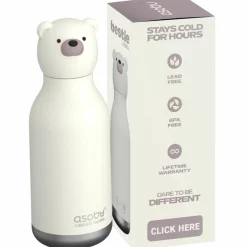 Gourde isotherme Bestie Ours Blanc (460 ml)