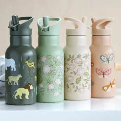 Gourde isotherme Fleurs roses (350 ml)