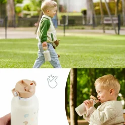 Gourde isotherme Little Explorer Ivoire (350 ml)