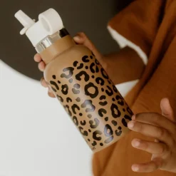 Gourde isotherme Léopard Marron (350 ml)