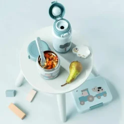 Gourde isotherme Tiny farm Bleu (340 ml)