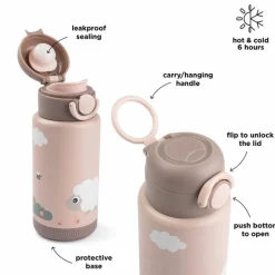 Gourde isotherme Tiny farm Rose (340 ml)