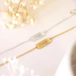 Gourmette chaîne enfant personnalisée (argent 925)