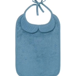Grand bavoir bambou et gaze de coton Pierre Bleue