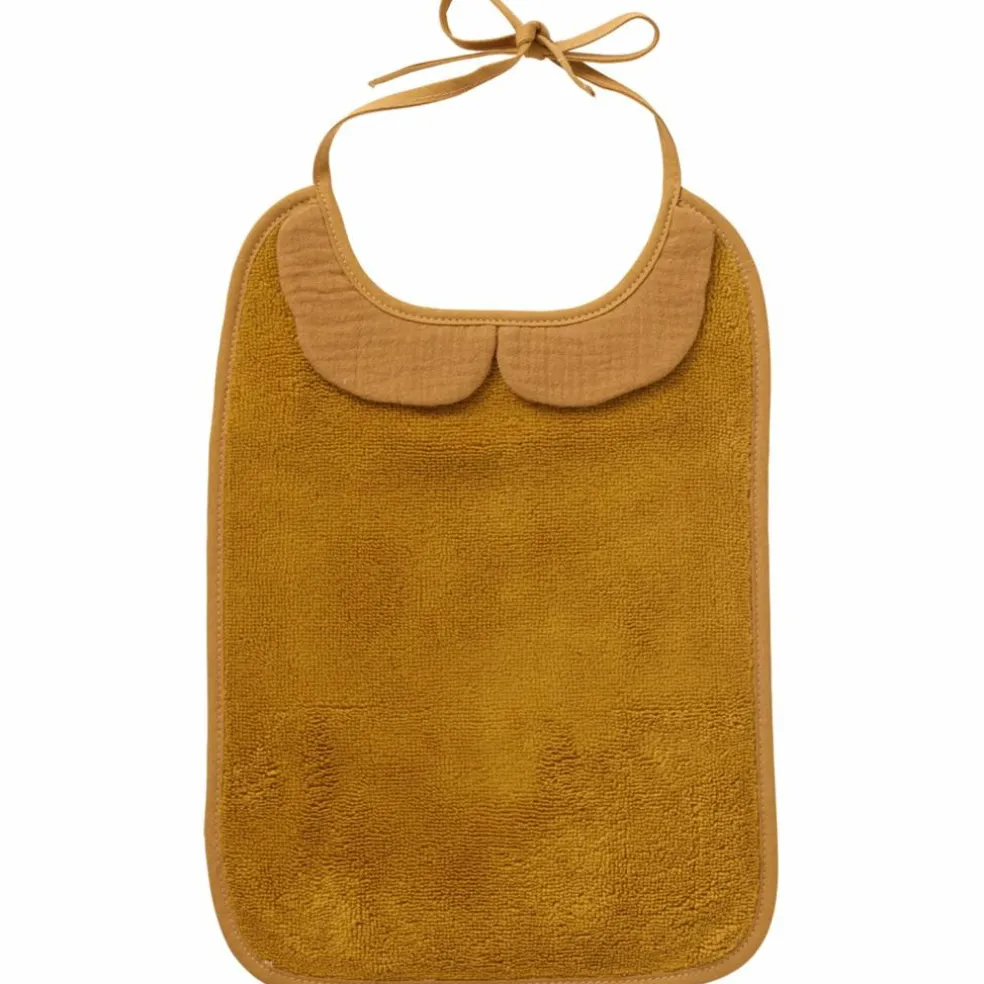 Grand bavoir bambou et gaze de coton havane