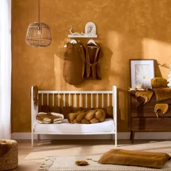 Grand bavoir bambou et gaze de coton havane